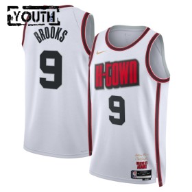 NBA Børn Trøje Houston Rockets Dillon-Brooks 2024-25 Nike City Edition Hvid Swingman